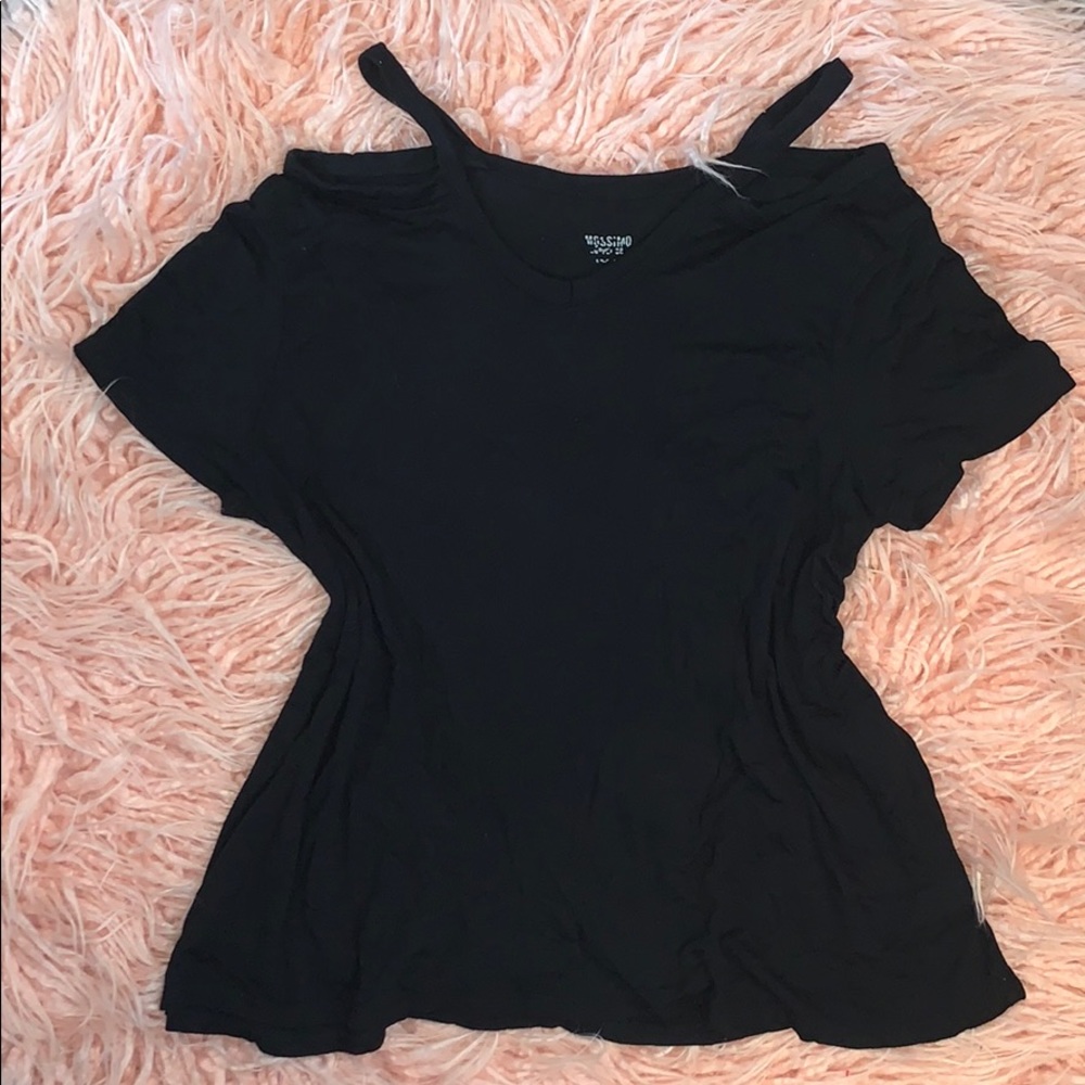 Black shirt with cut out